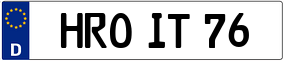 Trailer License Plate